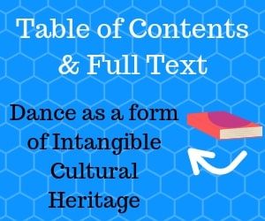 Dance research and theory table of contents